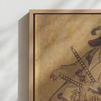 Framed Canvas - Close-up detail and texture of the framed canvas