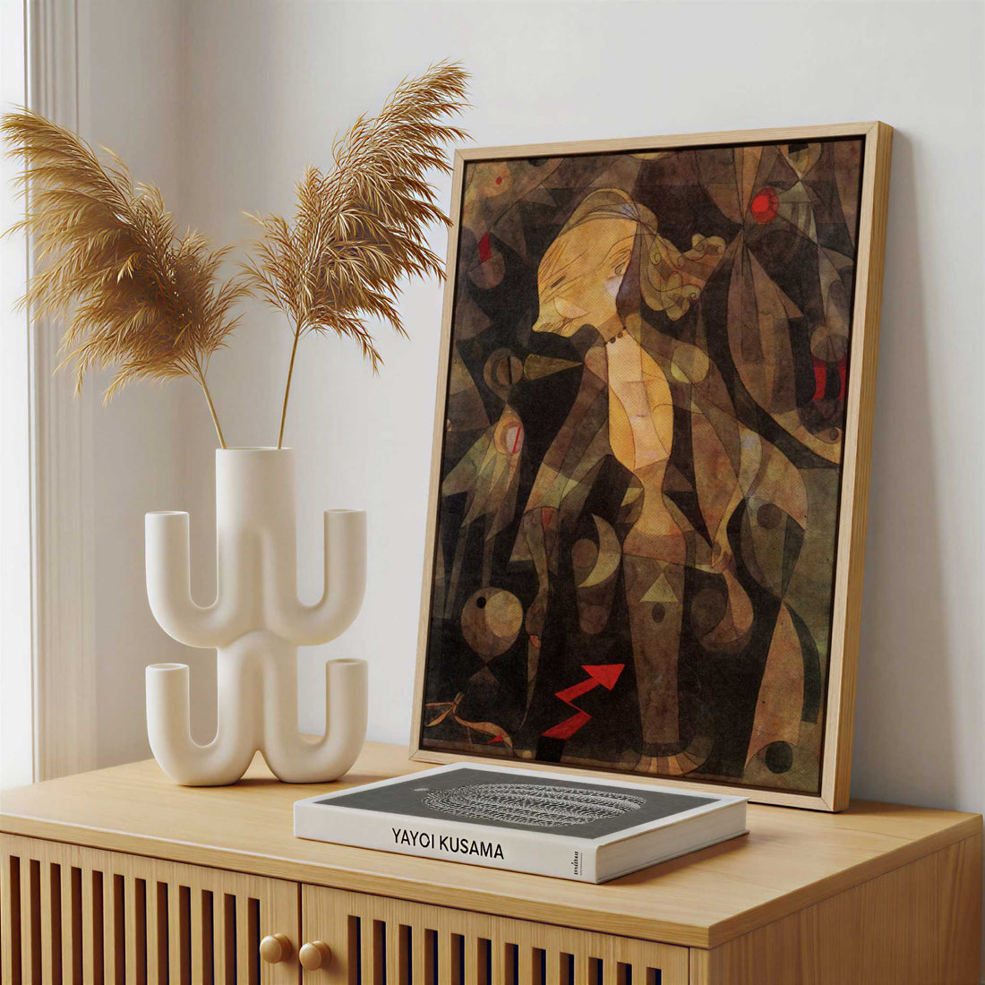 Framed Canvas - Framed canvas in a stylish interior setting
