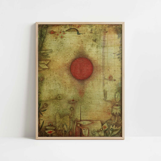 Ad Marginem (1930) by Paul Klee – Art Print - Art print in oak frame