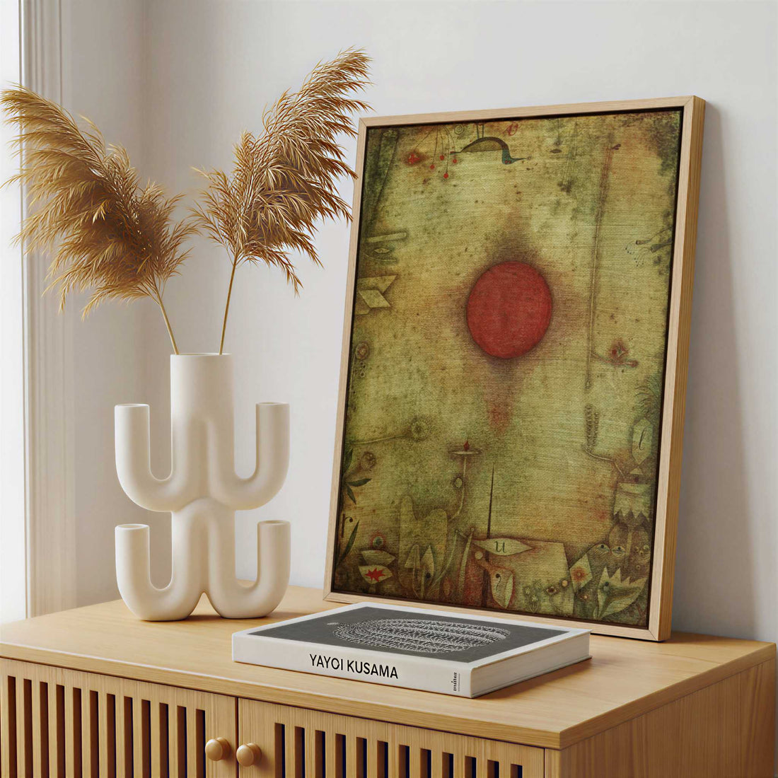 Framed Canvas - Framed canvas in a stylish interior setting