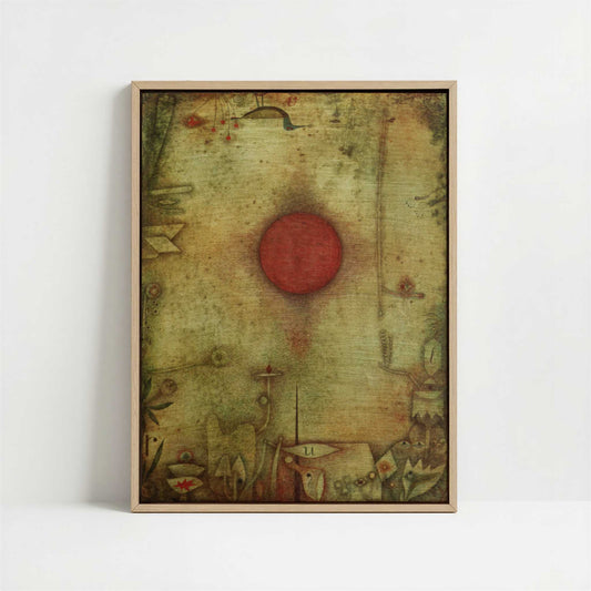 Framed Canvas - Framed canvas in oak color frame