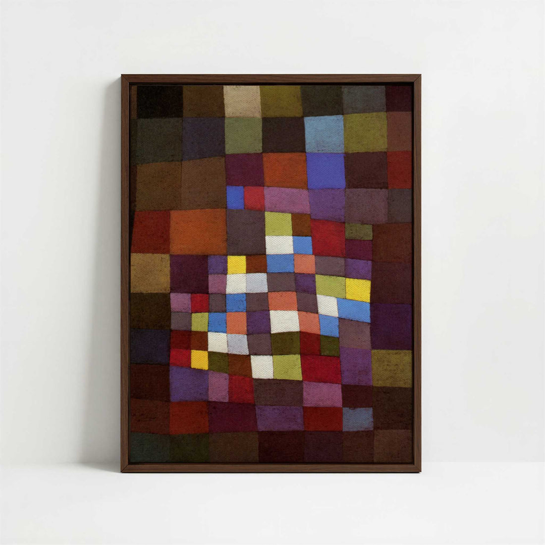 Framed Canvas - Framed canvas in dark wood color frame
