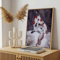 Framed Canvas - Framed canvas in a stylish interior setting