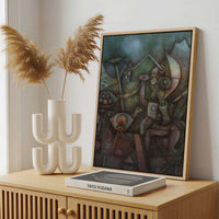 Framed Canvas - Framed canvas in a stylish interior setting