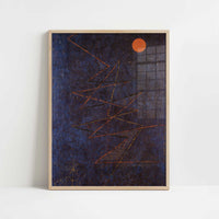 Coloured Lightning (1927) by Paul Klee – Art Print - Art print in oak frame