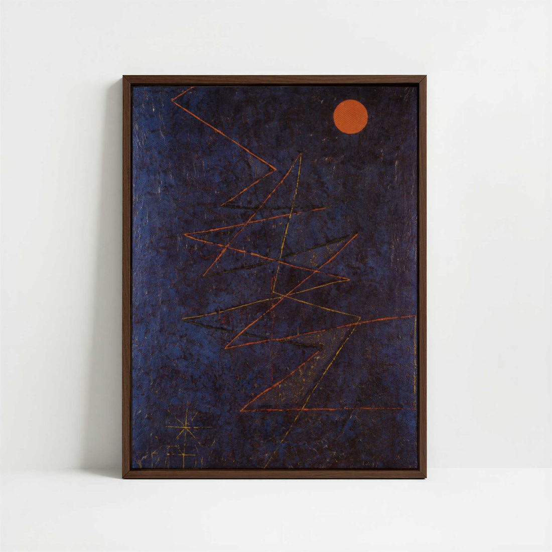 Framed Canvas - Framed canvas in dark wood color frame