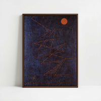 Framed Canvas - Framed canvas in dark wood color frame