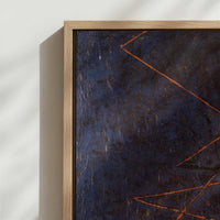 Framed Canvas - Close-up detail and texture of the framed canvas