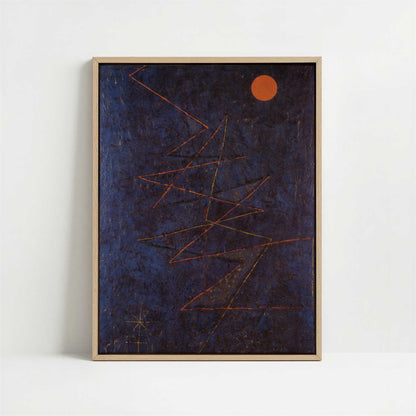 Framed Canvas - Framed canvas in oak color frame