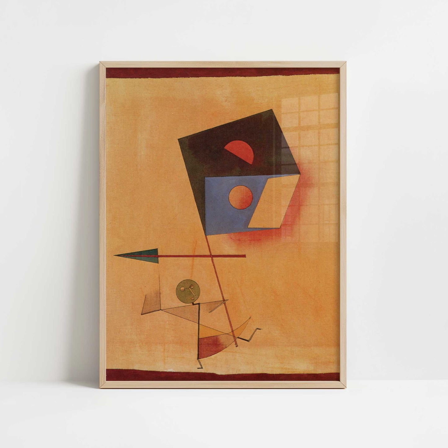 Conqueror (1930) by Paul Klee – Art Print - Art print in oak frame