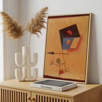 Framed Canvas - Framed canvas in a stylish interior setting
