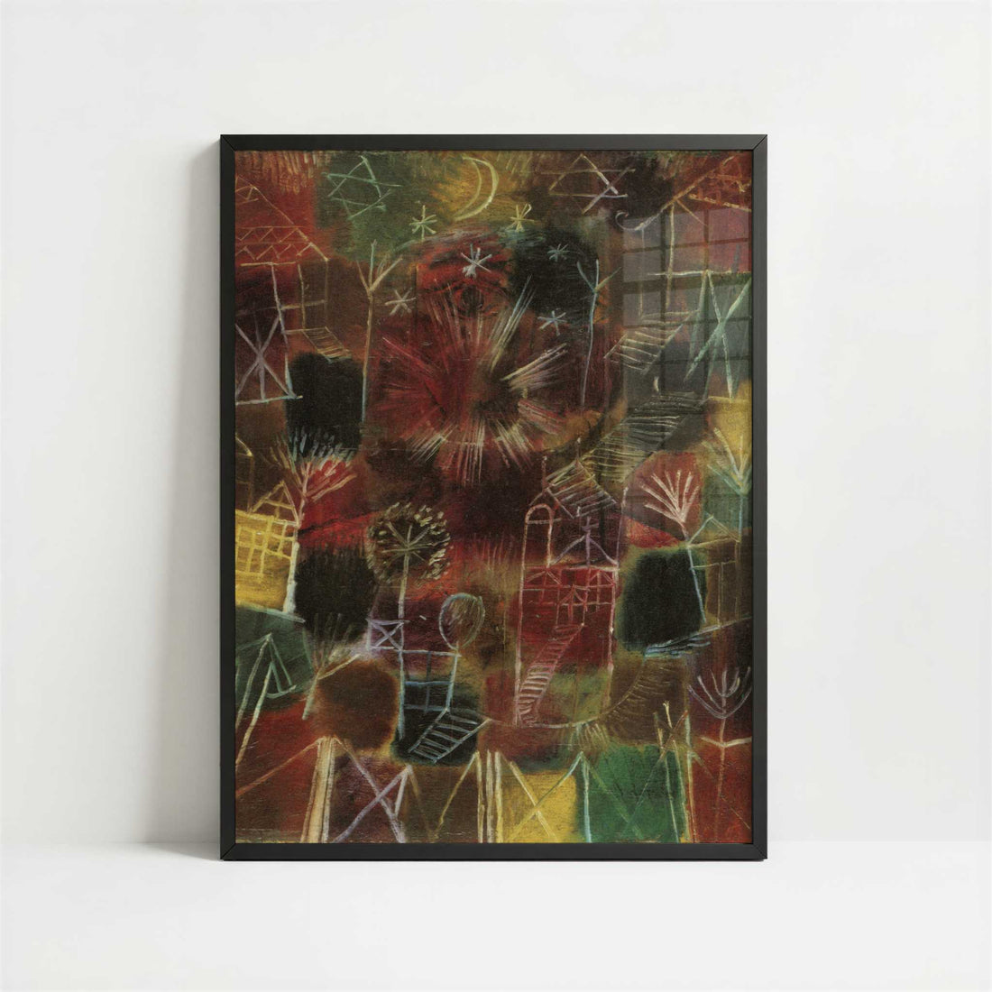 Cosmic Composition (1919) by Paul Klee – Art Print - Art print in black frame