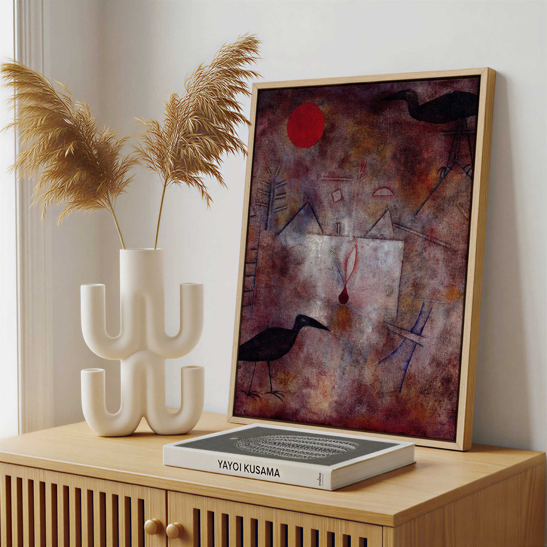 Framed Canvas - Framed canvas in a stylish interior setting