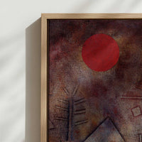 Framed Canvas - Close-up detail and texture of the framed canvas