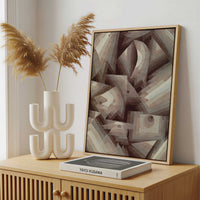 Framed Canvas - Framed canvas in a stylish interior setting