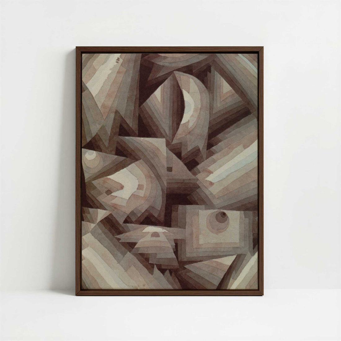 Framed Canvas - Framed canvas in dark wood color frame