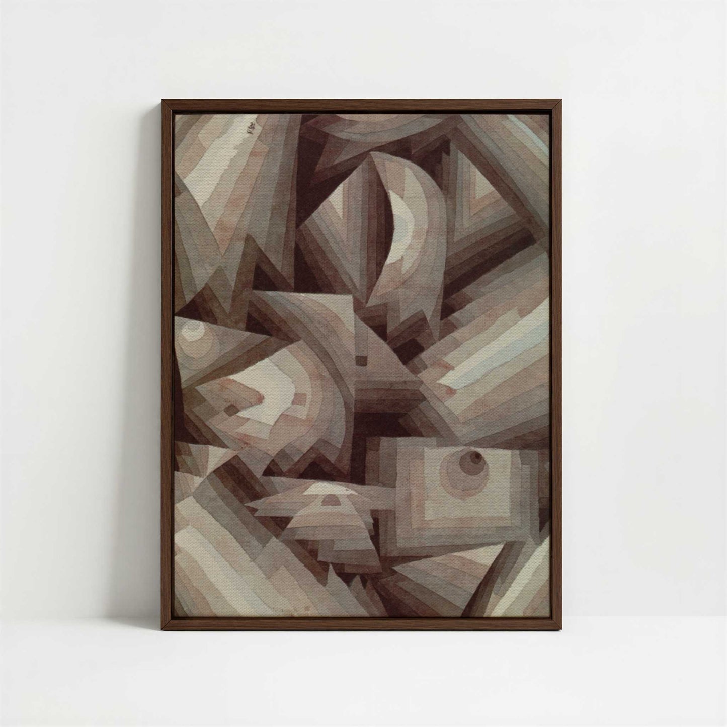 Framed Canvas - Framed canvas in dark wood color frame