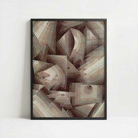 Crystal Graduation (1921) by Paul Klee – Art Print - Art print in black frame