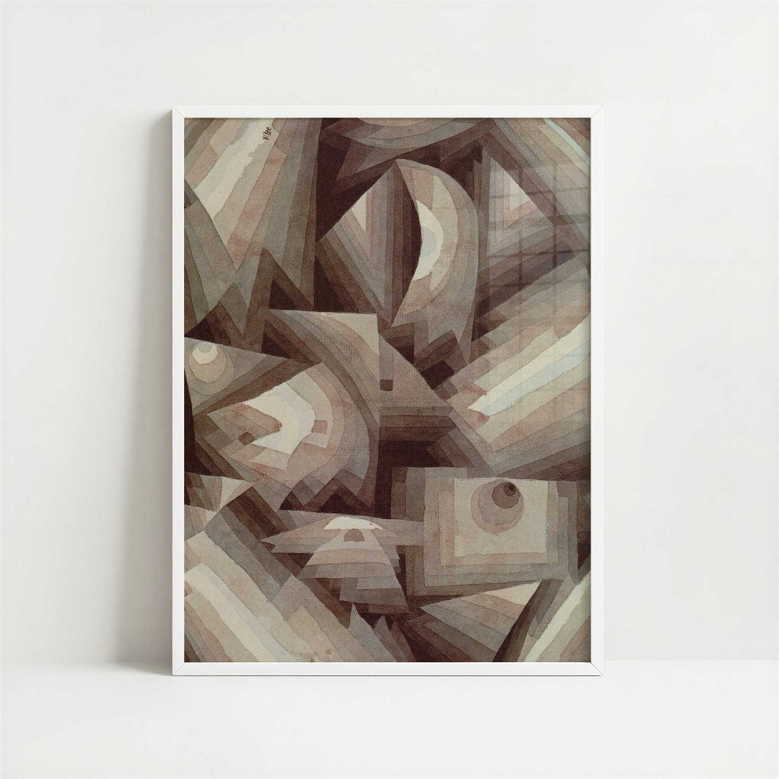 Crystal Graduation (1921) by Paul Klee – Art Print - Art print in white frame