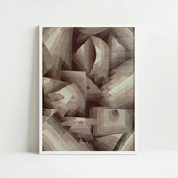 Crystal Graduation (1921) by Paul Klee – Art Print - Art print in white frame