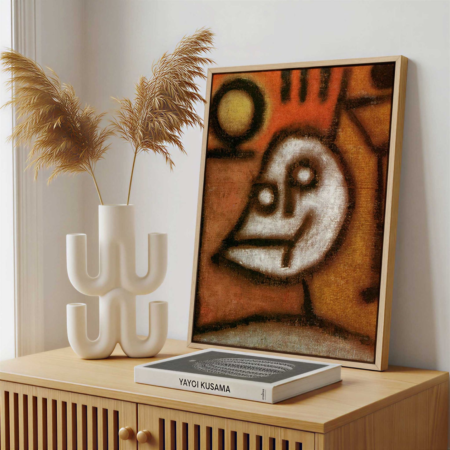 Framed Canvas - Framed canvas in a stylish interior setting