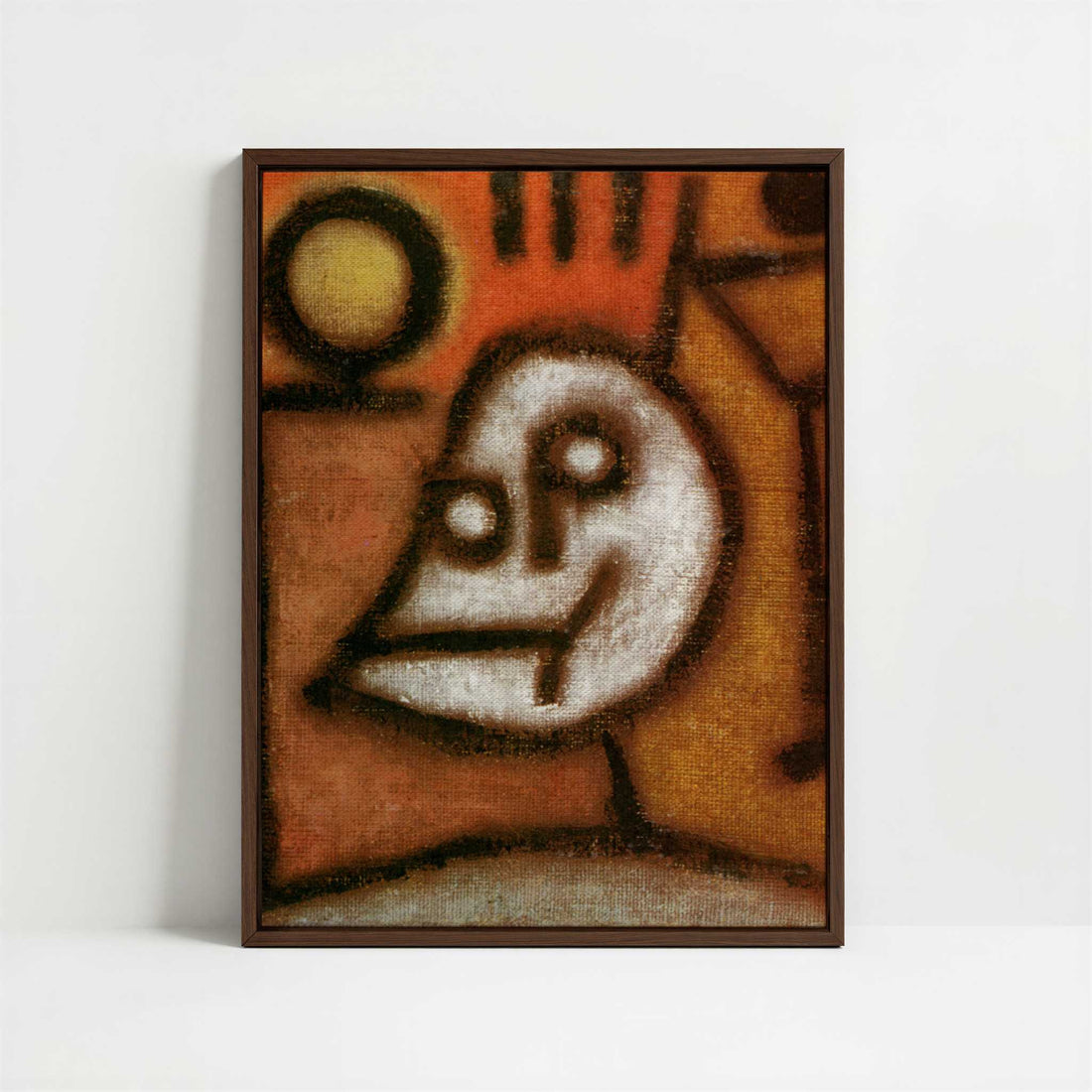 Framed Canvas - Framed canvas in dark wood color frame
