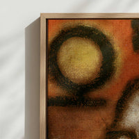 Framed Canvas - Close-up detail and texture of the framed canvas