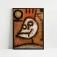 Death and Fire (1940) by Paul Klee – Art Print - Art print in black frame