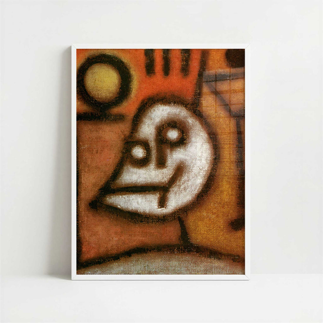 Death and Fire (1940) by Paul Klee – Art Print - Art print in white frame