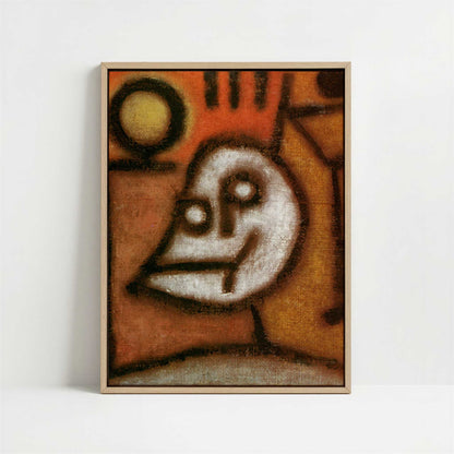 Framed Canvas - Framed canvas in oak color frame