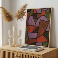 Framed Canvas - Framed canvas in a stylish interior setting