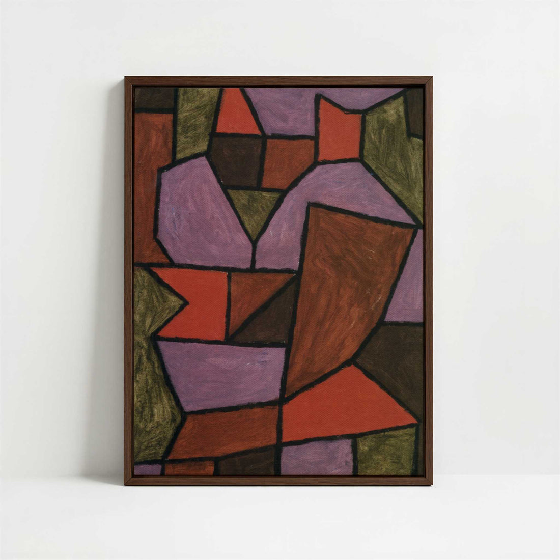 Framed Canvas - Framed canvas in dark wood color frame