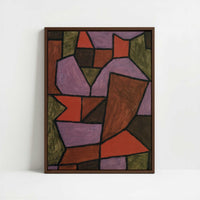 Framed Canvas - Framed canvas in dark wood color frame