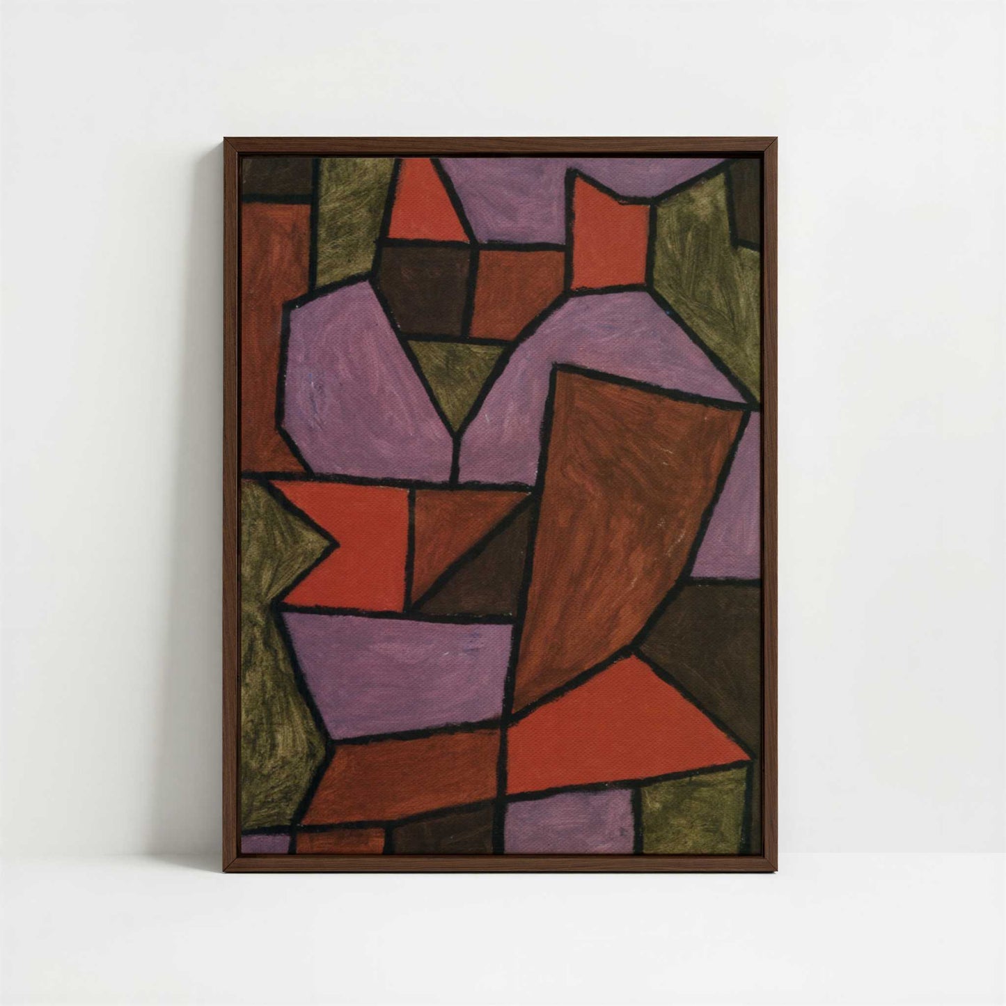 Framed Canvas - Framed canvas in dark wood color frame