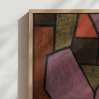 Framed Canvas - Close-up detail and texture of the framed canvas
