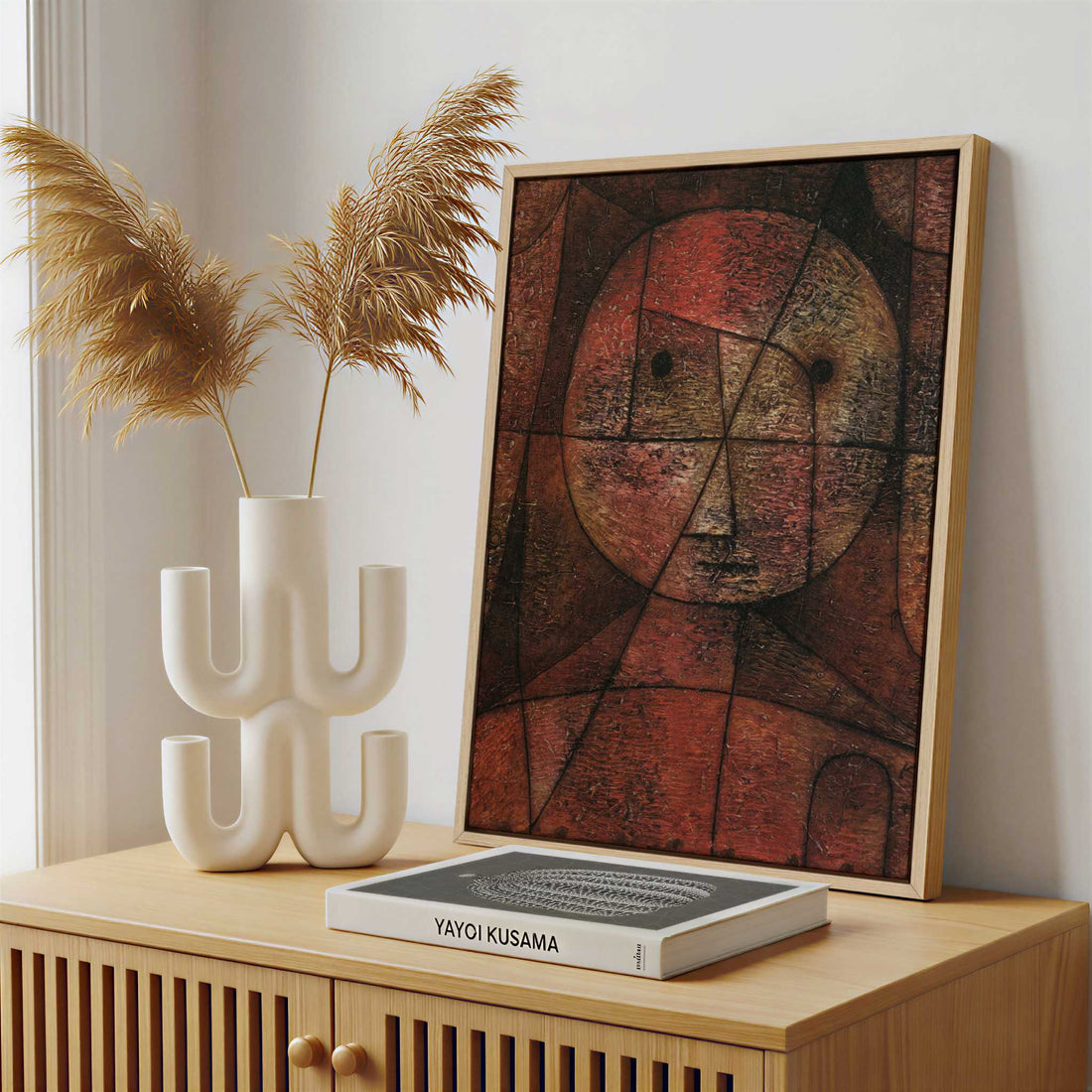 Framed Canvas - Framed canvas in a stylish interior setting
