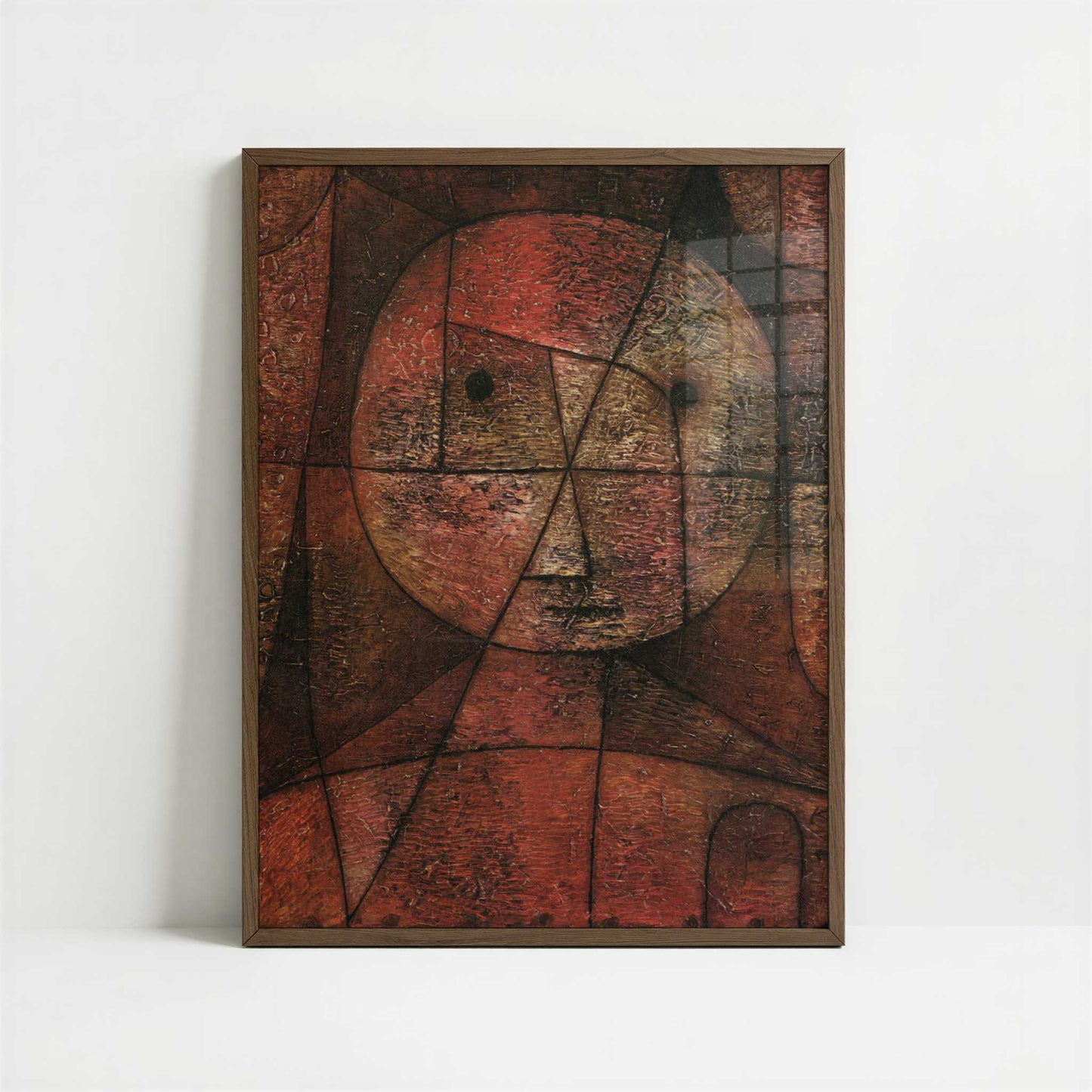 Drawn One (1935) by Paul Klee – Art Print - Art print in dark wood frame