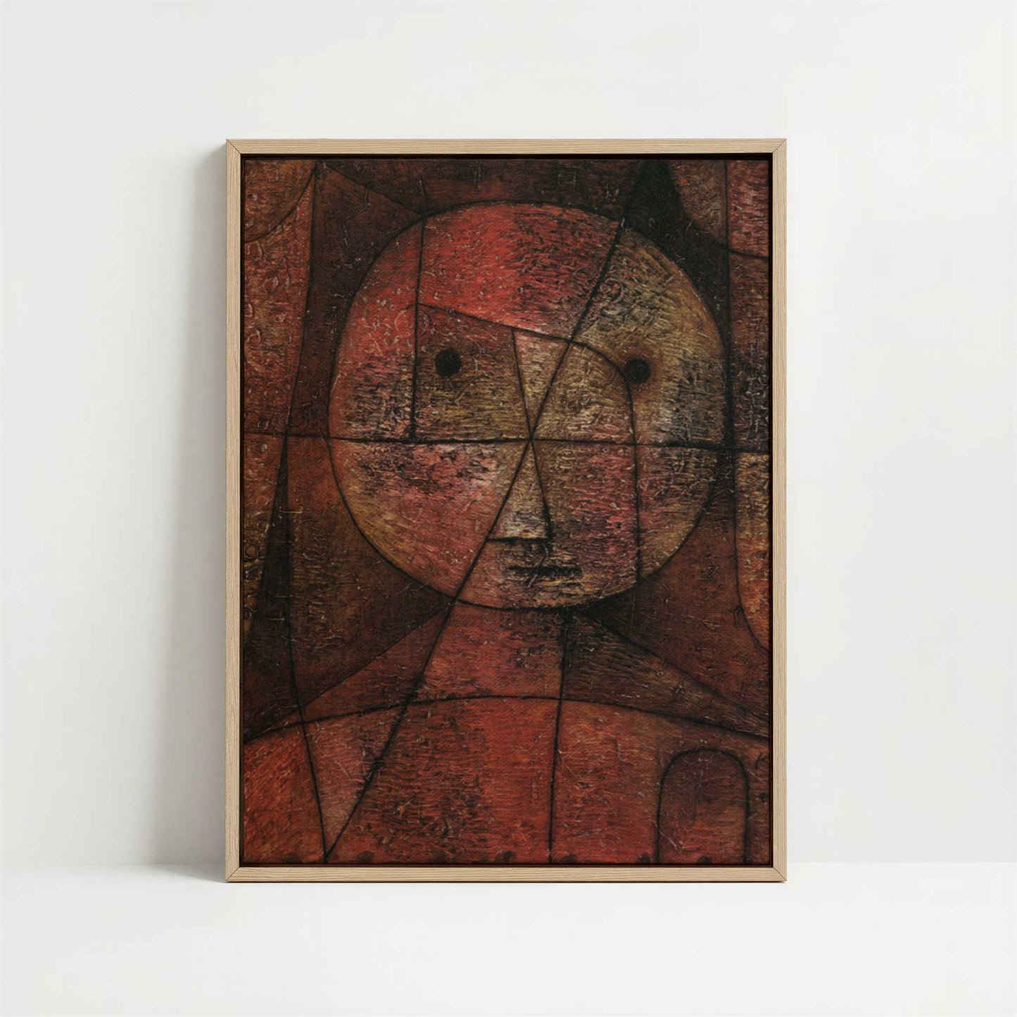 Framed Canvas - Framed canvas in oak color frame