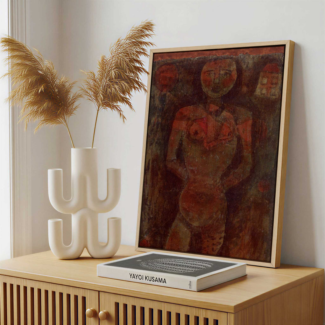 Framed Canvas - Framed canvas in a stylish interior setting