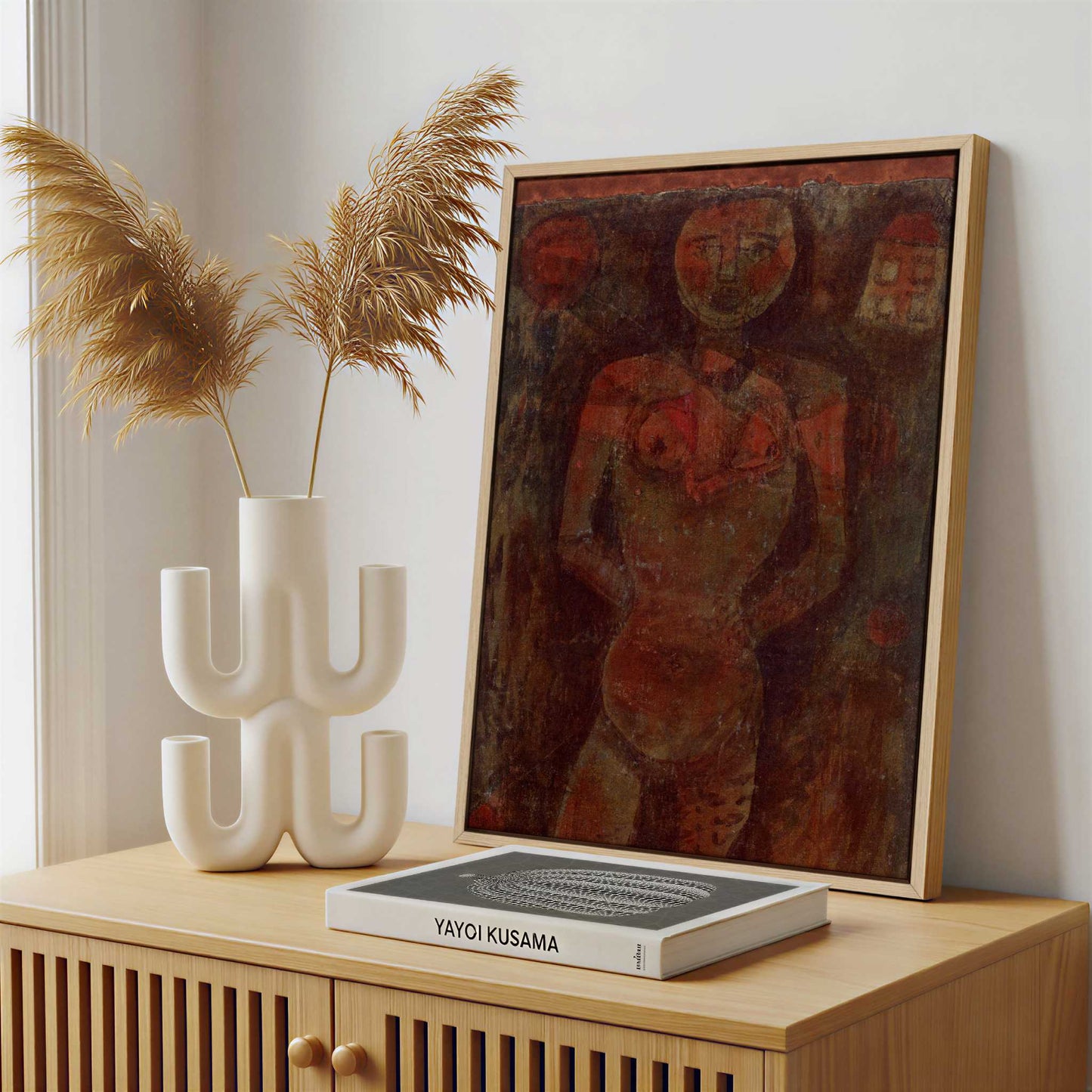 Framed Canvas - Framed canvas in a stylish interior setting