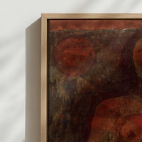 Framed Canvas - Close-up detail and texture of the framed canvas