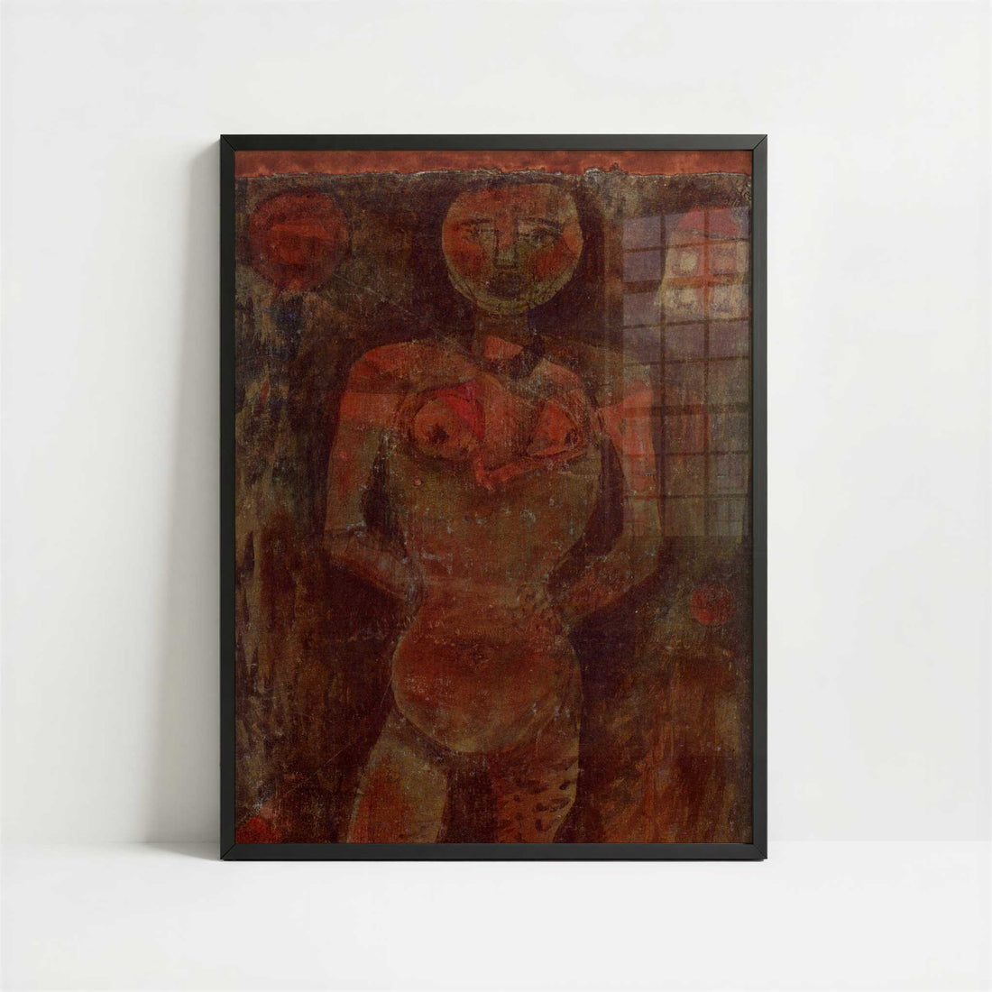 Female Nude (1910) by Paul Klee – Art Print - Art print in black frame