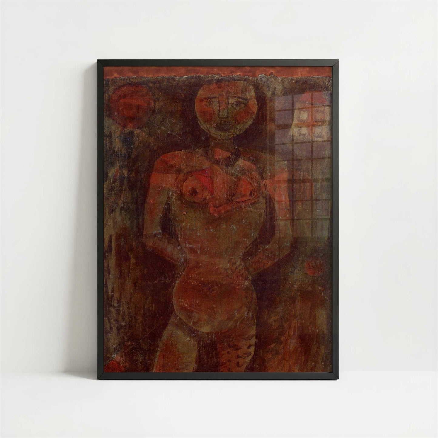 Female Nude (1910) by Paul Klee – Art Print - Art print in black frame