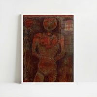 Female Nude (1910) by Paul Klee – Art Print - Art print in white frame