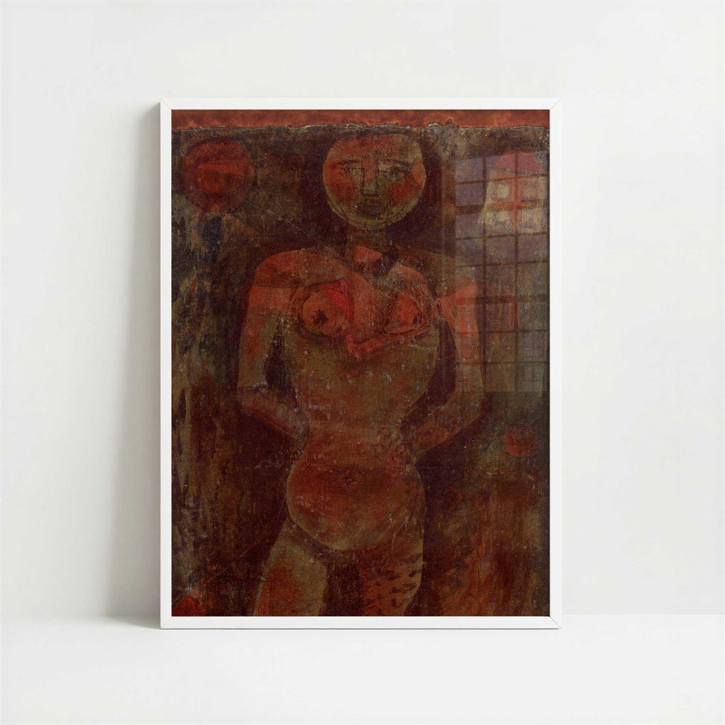 Female Nude (1910) by Paul Klee – Art Print - Art print in white frame