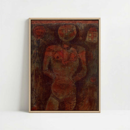 Framed Canvas - Framed canvas in oak color frame