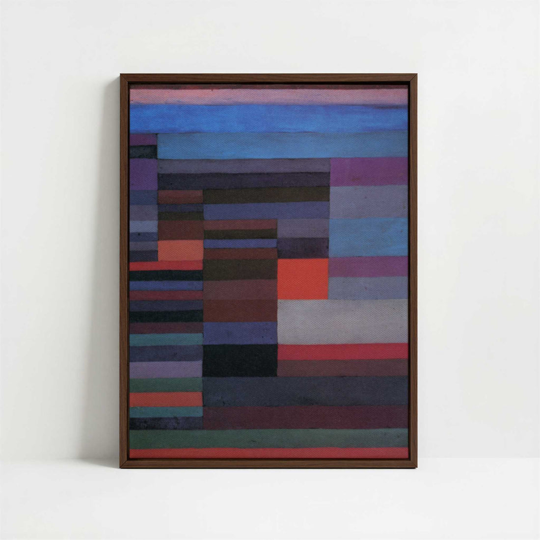 Framed Canvas - Framed canvas in dark wood color frame