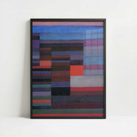 Fire in the Evening (1929) by Paul Klee – Art Print - Art print in black frame