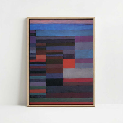 Framed Canvas - Framed canvas in oak color frame