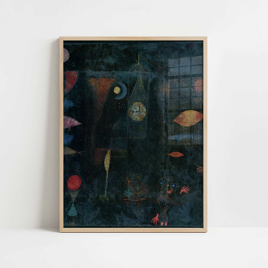 Fish Magic (1925) by Paul Klee – Art Print - Art print in oak frame